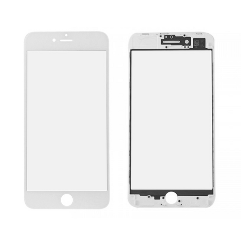 Staklo touchscreen-a + okvir + OCA - Iphone 7 Plus Belo (Crown Quality).