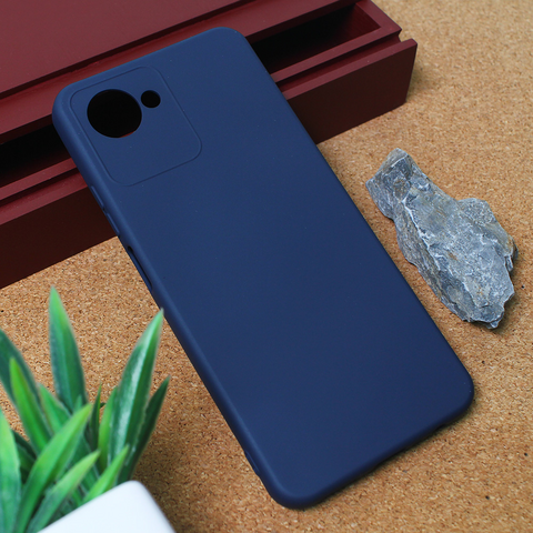 Zastitna maska (futrola) Teracell Giulietta - Realme C30 mat tamno plava.