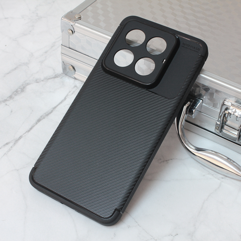 Zastitna maska (futrola) Defender Carbon - Xiaomi 14 Pro crna.