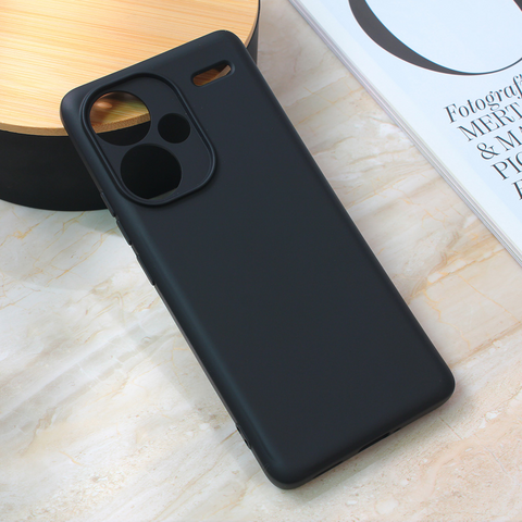 Zastitna maska (futrola) Teracell Giulietta - Xiaomi Redmi Note 13 Pro Plus mat crna.