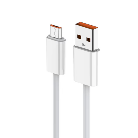 Data kabl Pluginn fast 25W USB na micro USB beli 1m.