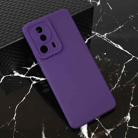 Zastitna maska (futrola) Teracell Giulietta - Xiaomi 13 Lite mat tamno ljubicasta.