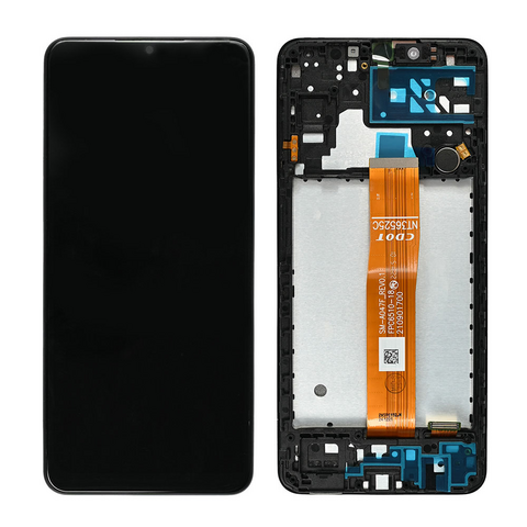 LCD displej (ekran) - Samsung A047/Galaxy A04s (GH82-29805A) + touchscreen + okvir crni FULL ORG-SP.