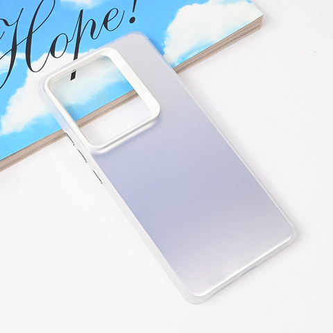 Zastitna maska (futrola) providna - Xiaomi Redmi Note 14s srebrna.