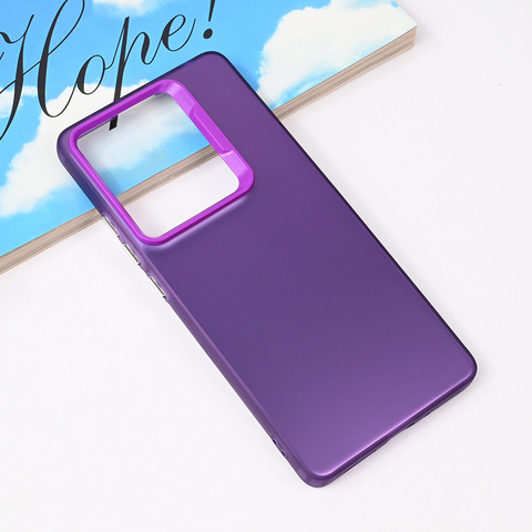 Zastitna maska (futrola) providna - Xiaomi Redmi Note 14s ljubicasta.