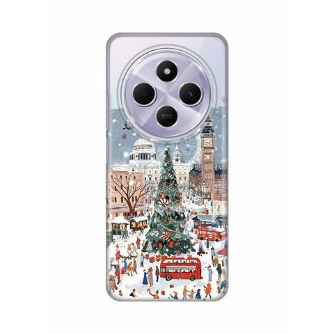 Zastitna ultra tanka (skin) maska / futrola PRINT - Xiaomi Redmi 14C/Redmi A4 Christmas Town.