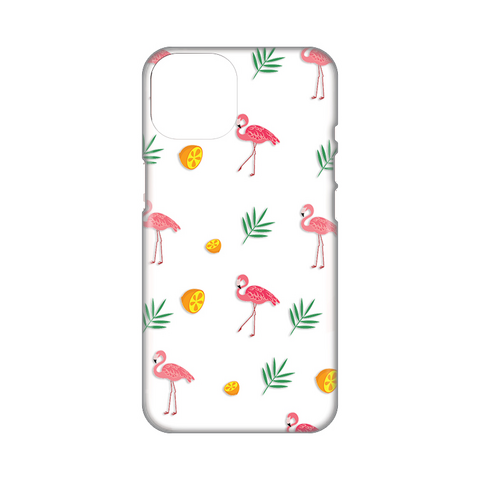 Zastitna ultra tanka (skin) maska / futrola PRINT - iPhone 14 Flamingos.