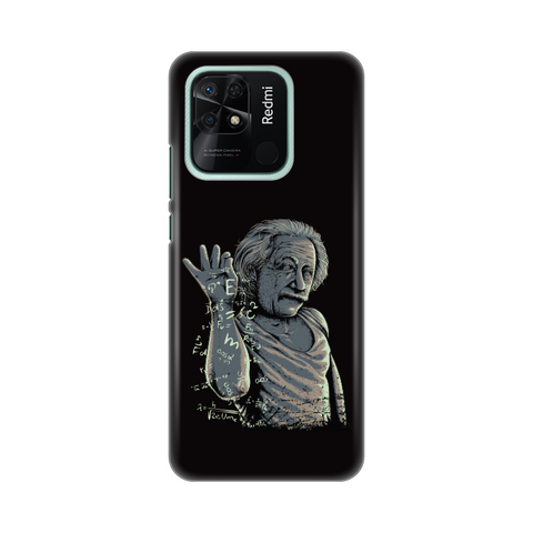 Zastitna silikonska maska (futrola) PRINT - Xiaomi Redmi 10C Funny Albert Einstein.