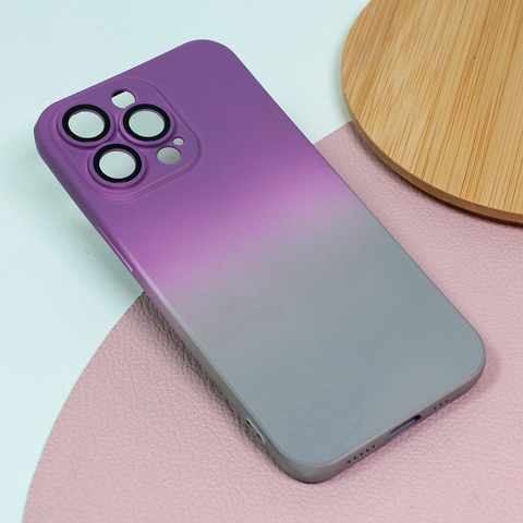 Zastitna maska (futrola) Rainbow Spring - iPhone 13 Pro ljubicasto siva.