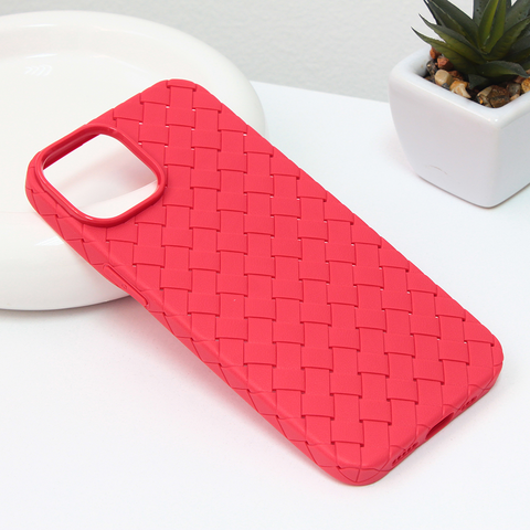 Zastitna maska (futrola) Weave case - iPhone 14 crvena.