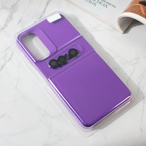 Zastitna maska (futrola) Colorful and Camera glass - Samsung A245 Galaxy A24 4G tamno ljubicasta.