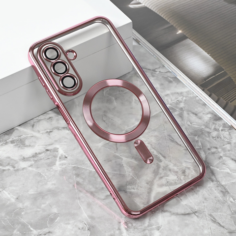 Zastitna maska (futrola) Magsafe Lux - Samsung A175 Galaxy A17 roze.