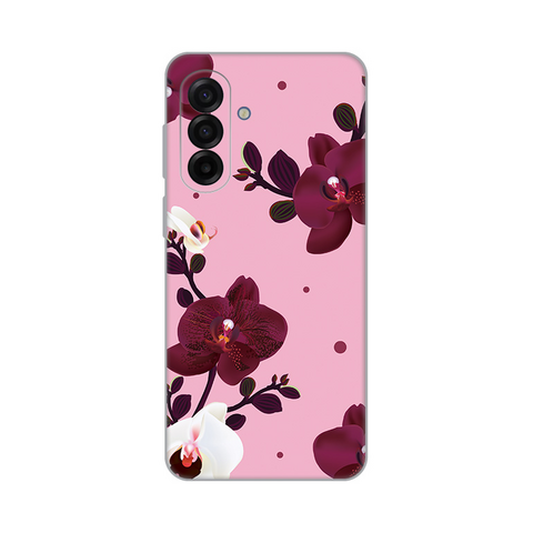 Zastitna ultra tanka (skin) maska / futrola PRINT - Samsung A175 Galaxy A17 Pink Orchid.
