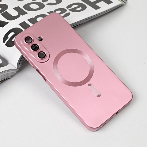 Zastitna maska (futrola) Magsafe Chrome - Samsung A175 Galaxy A17 roze.