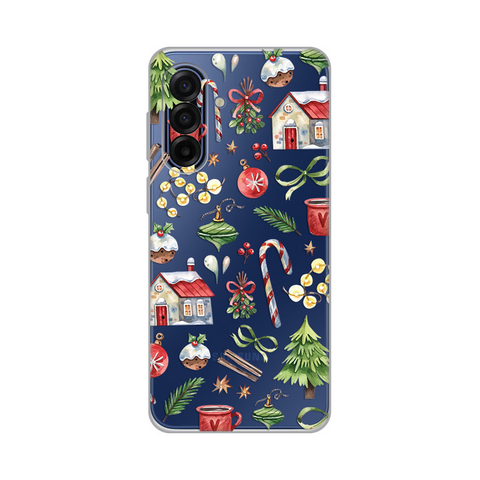 Zastitna ultra tanka (skin) maska / futrola PRINT - Samsung A175 Galaxy A17 Winter Spirit.