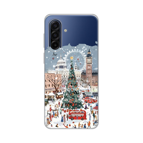 Zastitna ultra tanka (skin) maska / futrola PRINT - Samsung A175 Galaxy A17 Christmas Town.