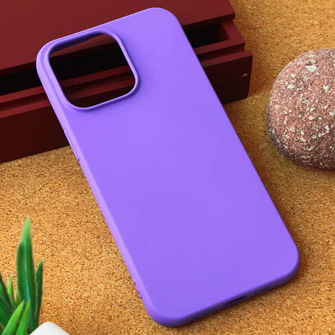 Zastitna maska (futrola) Teracell Giulietta - iPhone 15 Pro Max 6.7 mat ljubicasta.