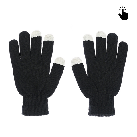 Rukavice - touch screen RY M (22cm) crno bele.