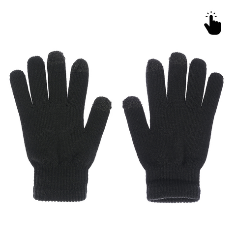 Rukavice - touch screen RY M (22cm) crne.