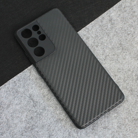 Zastitna maska (futrola) Carbon fiber - Samsung G998B Galaxy S21 Ultra 5G crna.
