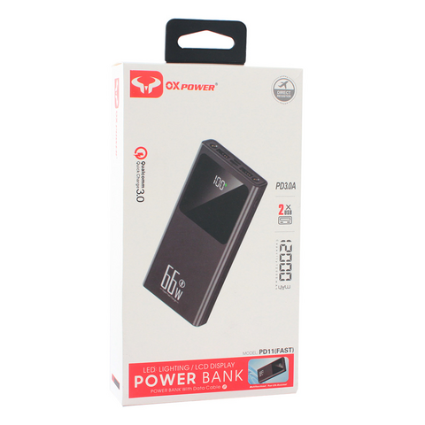Univerzalna Back Up Baterija prenosiva baterija Oxpower PD11 5V 3A 12000 mAh bela.
