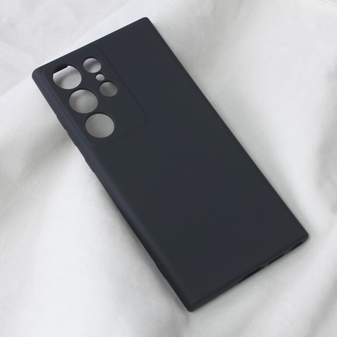 Zastitna maska (futrola) Teracell Soft Velvet - Samsung Galaxy S23 Ultra crna.