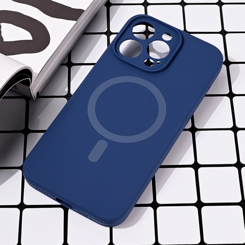 Zastitna maska (futrola) Magsafe Pure color - iPhone 15 Pro Max 6.7 plava.