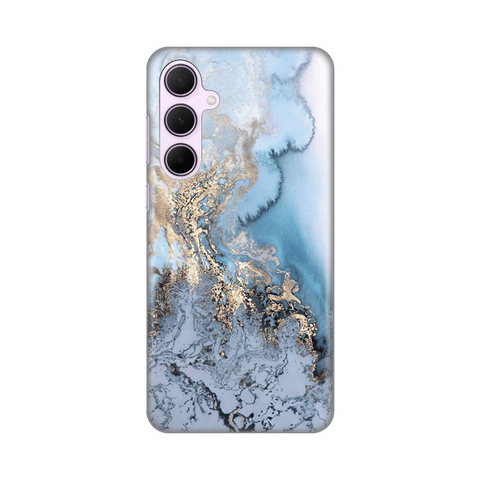 Zastitna silikonska maska (futrola) PRINT - Samsung A356 Galaxy A35 5G 5G Blue Gold Marble.