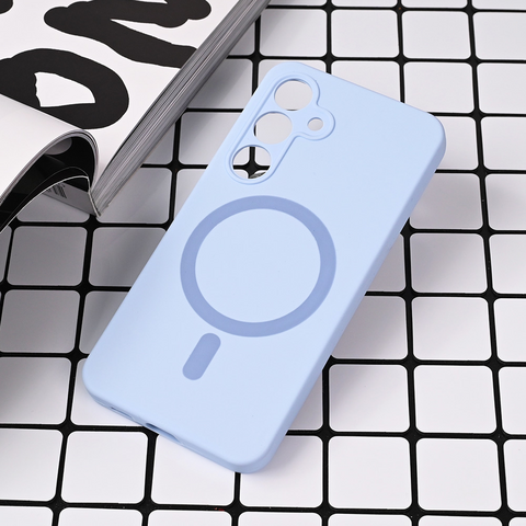 Zastitna maska (futrola) Magsafe Pure color - Samsung S921B Galaxy S24 svetlo plava.