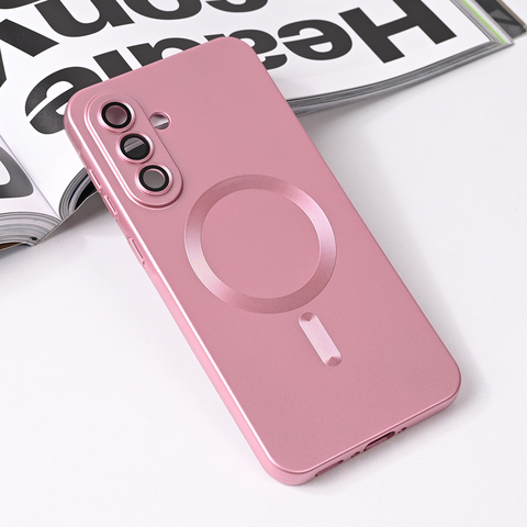 Zastitna maska (futrola) Magsafe Chrome - Samsung A566 Galaxy A56 roze.