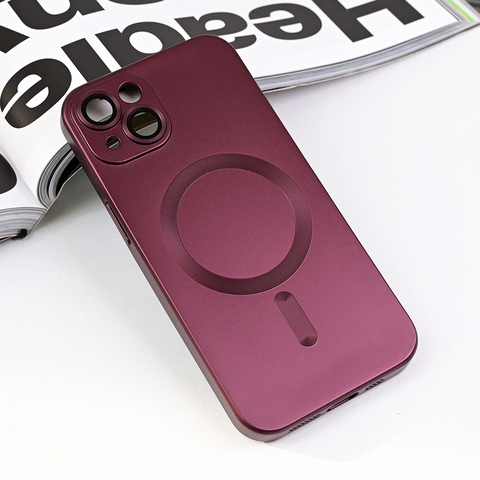 Zastitna maska (futrola) Magsafe Chrome - iPhone 13 bordo.