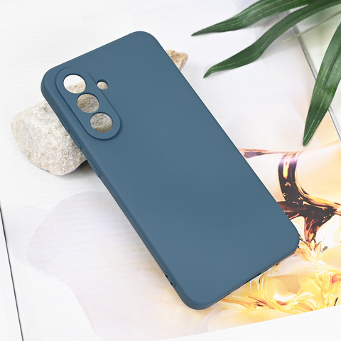 Zastitna maska (futrola) Teracell Soft Velvet - Samsung A566 Galaxy A56 5G tamno plava.