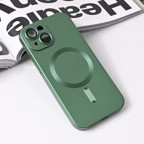 Zastitna maska (futrola) Magsafe Chrome - iPhone 15 6.1 zelena.