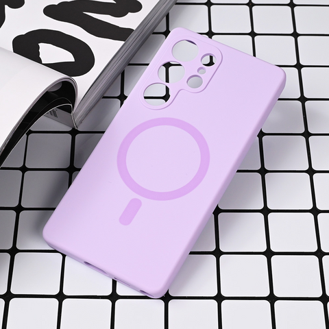 Zastitna maska (futrola) Magsafe Pure color - Samsung S938 Galaxy S25 Ultra lila.