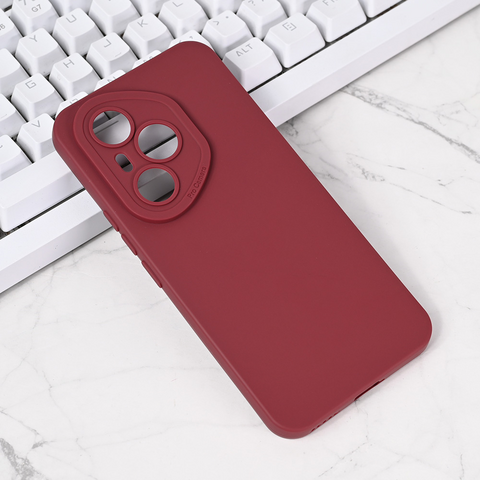 Zastitna maska (futrola) Silikon Pro Camera - Huawei Honor 400 Pro bordo.