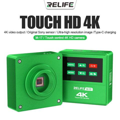 HD Kamera - mikroskop Relife M-17 HDMI 4K@30FPS 1080P@60FPS Touch Screean.