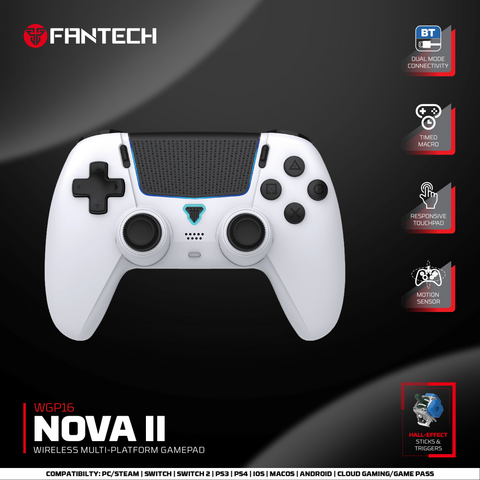 Joypad wireless Fantech WGP16 Nova II beli.
