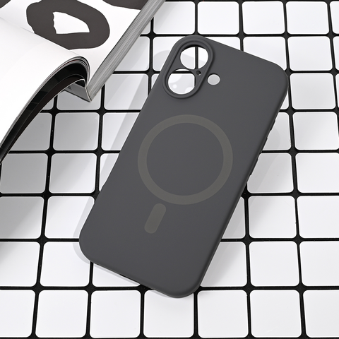 Zastitna maska (futrola) Magsafe Pure color - iPhone 17 6.3 siva.