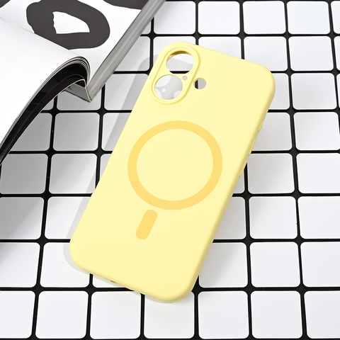 Zastitna maska (futrola) Magsafe Pure color - iPhone 17 6.3 zuta.