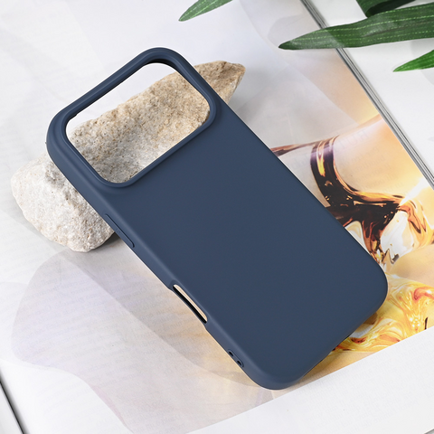 Zastitna maska (futrola) Teracell Soft Velvet - iPhone 17 Pro tamno plava.