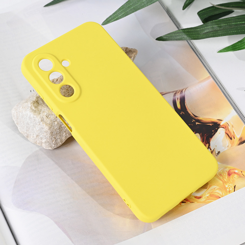 Zastitna maska (futrola) Teracell Soft Velvet - Samsung A175 Galaxy A17 zuta.