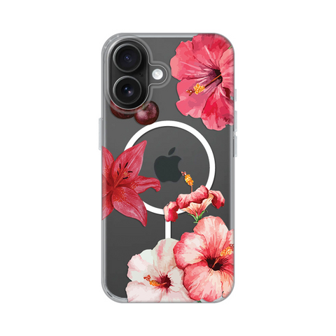 Zastitna maska (futrola) print Magsafe - iPhone 16 6.1 Hibiscus.