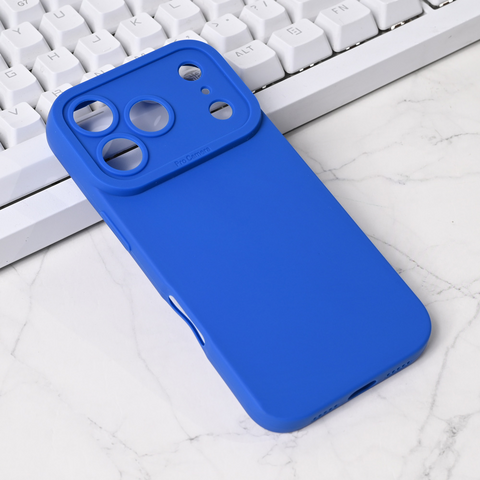 Zastitna maska (futrola) Silikon Pro Camera - iPhone 17 Pro 6.3 plava.