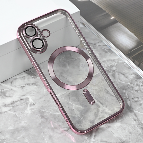 Zastitna maska (futrola) Magsafe Lux - iPhone 17 6.3 roze.