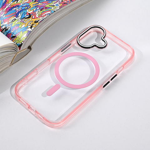 Zastitna maska (futrola) Magsafe Color Pop - iPhone 17 6.3 roze.