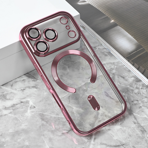 Zastitna maska (futrola) Magsafe Lux - iPhone 17 Pro 6.3 roze.