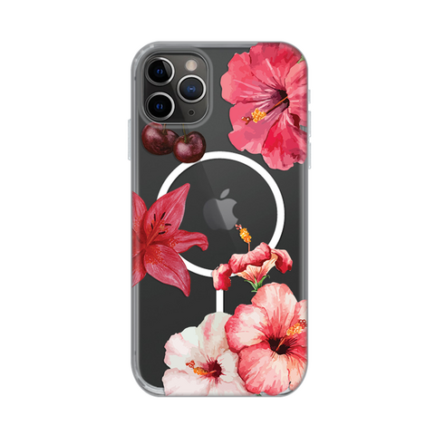 Zastitna maska (futrola) print Magsafe - iPhone 11 Pro Max 6.5 Hibiscus.