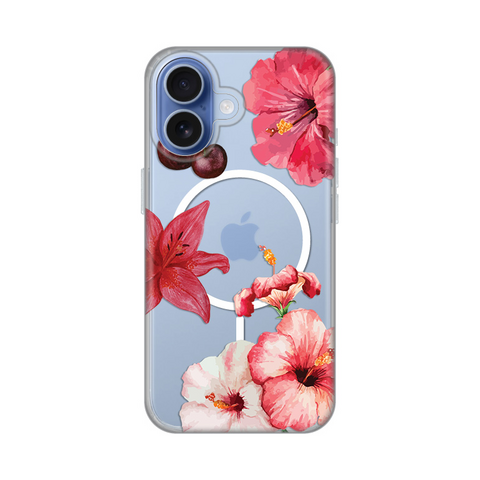 Zastitna maska (futrola) print Magsafe - iPhone 17 Hibiscus.