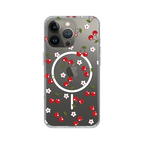 Zastitna maska (futrola) print Magsafe - iPhone 13 Pro Cute Cherries.