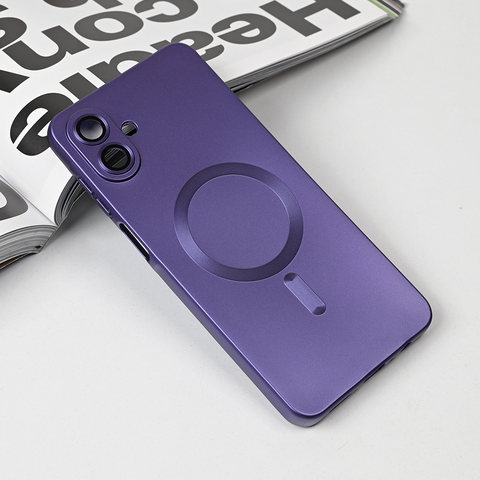 Zastitna maska (futrola) Magsafe Chrome - Samsung A075F Galaxy A07 ljubicasta.